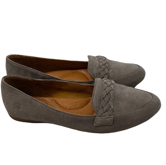 Born Grey Mirrored Braided Loafers size 39 - Picture 1 of 8